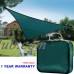 Quictent 185G HDPE 98% Uv-blocked 18x18x18 ft Triangle Sun Sail Shade Canopy Top Outdoor Cover Patio Garden with Free Carry Bag Green   